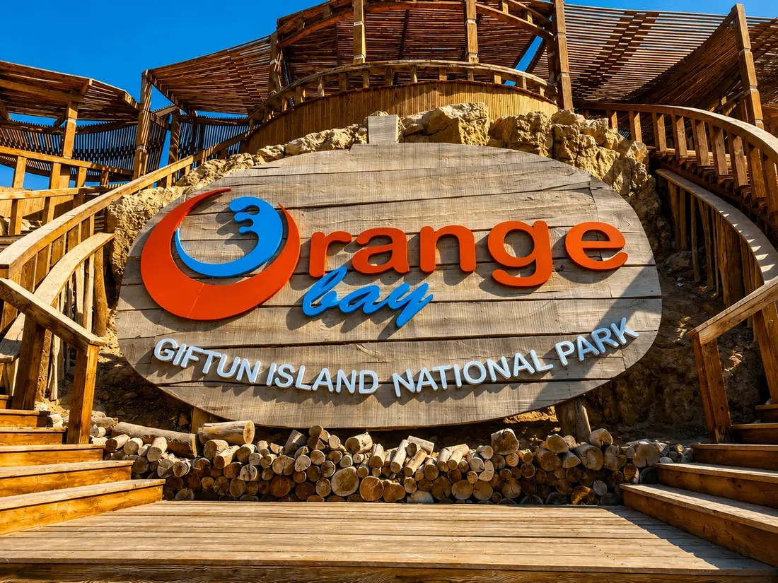 Eingang zur Orange Bay auf Giftun Island